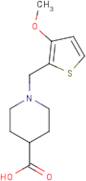 1-[(3-Methoxythien-2-yl)methyl]piperidine-4-carboxylic acid