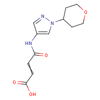 4-Oxo-4-[(1-tetrahydro-2H-pyran-4-yl-1H-pyrazol-4-yl)amino]but-2-enoic acid