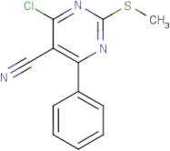 4-Chloro-2-(methylsulfanyl)-6-phenyl-5-pyrimidinecarbonitrile