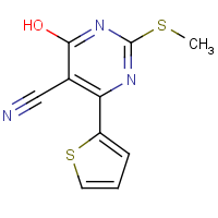 4-Hydroxy-2-(methylthio)-6-thien-2-ylpyrimidine-5-carbonitrile