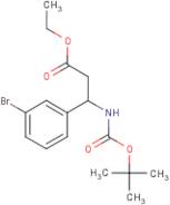 Ethyl 3-(3-bromophenyl)-3-[(tert-butoxycarbonyl)amino]propanoate