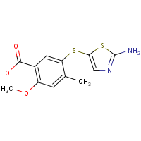 5-(2-Aminothiazol-5-yl)sulfanyl-2-methoxy-4-methylbenzoic acid