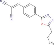 [4-(5-Propyl-1,3,4-oxadiazol-2-yl)benzylidene]propanedinitrile