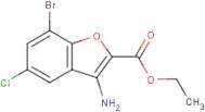 Ethyl 3-amino-7-bromo-5-chloro-1-benzofuran-2-carboxylate