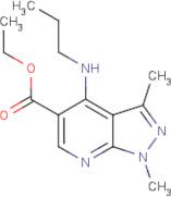 Ethyl 1,3-dimethyl-4-(propylamino)-1H-pyrazolo[3,4-b]pyridine-5-carboxylate