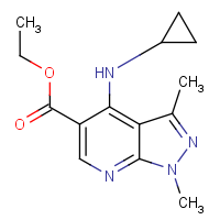 Ethyl 4-(cyclopropylamino)-1,3-dimethyl-1H-pyrazolo[3,4-b]pyridine-5-carboxylate