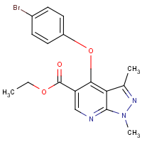 Ethyl 4-(4-bromophenoxy)-1,3-dimethyl-1H-pyrazolo[3,4-b]pyridine-5-carboxylate