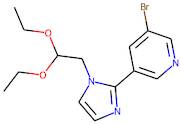 3-Bromo-5-[1-(2,2-diethoxyethyl)-1H-imidazol-2-yl]pyridine