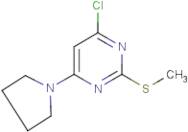 4-Chloro-2-(methylthio)-6-(pyrrolidin-1-yl)pyrimidine