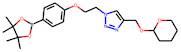 4-(2-{4-[(Tetrahydro-2H-pyran-2-yloxy)methyl]-1H-1,2,3-triazol-1-yl}ethoxy)benzeneboronic acid, pi…