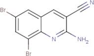 2-Amino-6,8-dibromoquinoline-3-carbonitrile