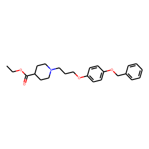 Ethyl 1-{3-[4-(benzyloxy)phenoxy]propyl}piperidine-4-carboxylate