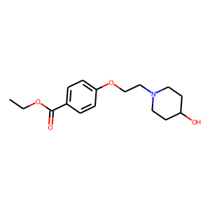 Ethyl 4-[2-(4-hydroxypiperidin-1-yl)ethoxy]benzoate