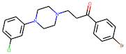 1-(4-Bromophenyl)-3-[4-(3-chlorophenyl)piperazin-1-yl]propan-1-one