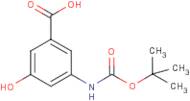 3-Amino-5-hydroxybenzoic acid, N-BOC protected