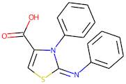 2,3-Dihydro-3-phenyl-2-(phenylimino)-1,3-thiazole-4-carboxylic acid