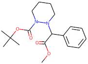 Methyl phenyl(tetrahydro-2H-pyridazin-1-yl)acetate, N2-BOC protected