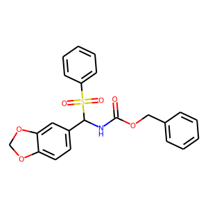 Benzyl N-[(1,3-benzodioxol-5-yl)(phenylsulphonyl)methyl]carbamate