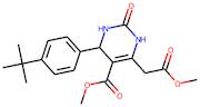 Methyl 4-[4-(tert-butyl)phenyl]-6-(2-methoxy-2-oxoethyl)-2-oxo-1,2,3,4-tetrahydropyrimidine-5-carb…