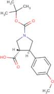 trans-1-(tert-Butoxycarbonyl)-4-(4-methoxyphenyl)pyrrolidine-3-carboxylic acid