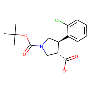 1-[(tert-Butyl)oxycarbonyl]-4-(2-chlorophenyl)pyrrolidine-3-carboxylic acid