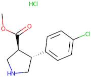 Methyl trans-4-(4-chlorophenyl)pyrrolidine-3-carboxylate hydrochloride