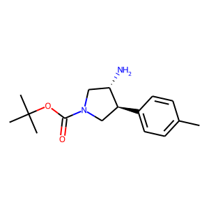 trans-3-Amino-4-(4-methylphenyl)pyrrolidine, N-BOC protected