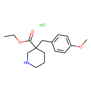 Ethyl 3-(4-methoxybenzyl)piperidine-3-carboxylate hydrochloride