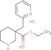 3-pyridin-2-ylmethylpiperidine-3-ethylcarboxylate dihydrochloride