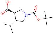 trans-4-Isopropylpyrrolidine-3-carboxylic acid, N-BOC protected