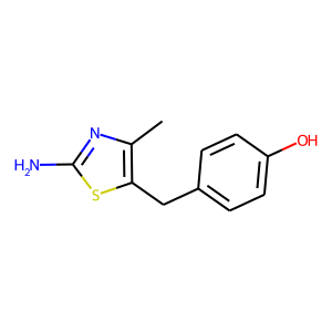 2-Amino-5-(4-hydroxybenzyl)-4-methyl-1,3-thiazole