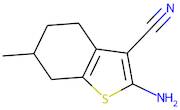 2-Amino-6-methyl-4,5,6,7-tetrahydrobenzo[b]thiophene-3-carbonitrile