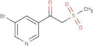 1-(5-Bromopyridin-3-yl)-2-methylsulphonylethanone