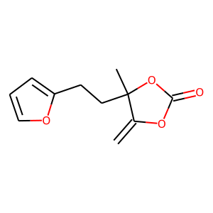 4-[2-(Fur-2-yl)ethyl]-4-methyl-5-methylene-1,3-dioxolan-2-one