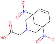 (1,5-Dinitro-3-azabicyclo[3.3.1]non-6-en-3-yl)acetic acid