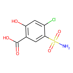 4-Chloro-2-hydroxy-5-sulphamoylbenzoic acid