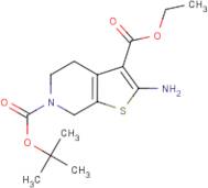 Ethyl 2-amino-4,5,6,7-tetrahydrothieno[2,3-c]pyridine-3-carboxylate, N-BOC protected