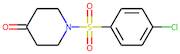 1-[(4-Chlorophenyl)sulphonyl]piperidin-4-one