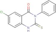 6-Chloro-2,3-dihydro-3-phenyl-2-thioxo-1H-quinazolin-4-one