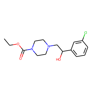 Ethyl 4-[2-(3-chlorophenyl)-2-hydroxyethyl]piperazine-1-carboxylate