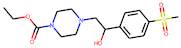 Ethyl 4-{2-hydroxy-2-[4-(methylsulphonyl)phenyl]ethyl}piperazine-1-carboxylate