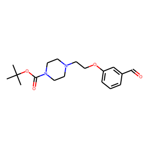 4-[2-(3-Formylphenoxy)ethyl]piperazine, N1-BOC protected