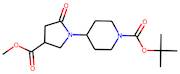 4-[4-(Methoxycarbonyl)-2-oxopyrrolidin-1-yl]piperidine, N-BOC protected