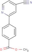 Methyl 4-(4-cyano-2-pyridinyl)benzenecarboxylate