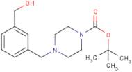 4-[3-(Hydroxymethyl)benzyl]piperazine, N1-BOC protected