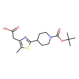 2-[5-Methyl-2-(N-tert-butoxycarbonylpiperidine)-1,3-thiazol-4-yl]acetic acid