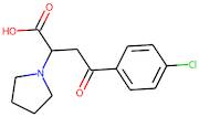 4-(4-Chlorophenyl)-4-oxo-2-pyrrolidin-1-ylbutyric acid