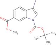 1-tert-Butyl 6-methyl 3-iodo-1H-indole-1,6-dicarboxylate