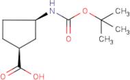 (1S,3R)-(+)-3-Aminocyclopentane-1-carboxylic acid, N-BOC protected
