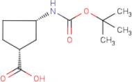 (1R,3S)-(+)-3-Aminocyclopentane-1-carboxylic acid, N-BOC protected